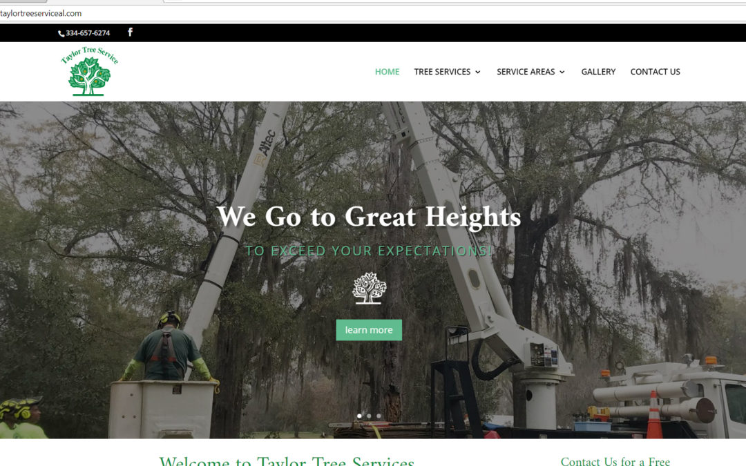 Online Marketing and Website Design for Taylor Tree Service, Prattville Alabama