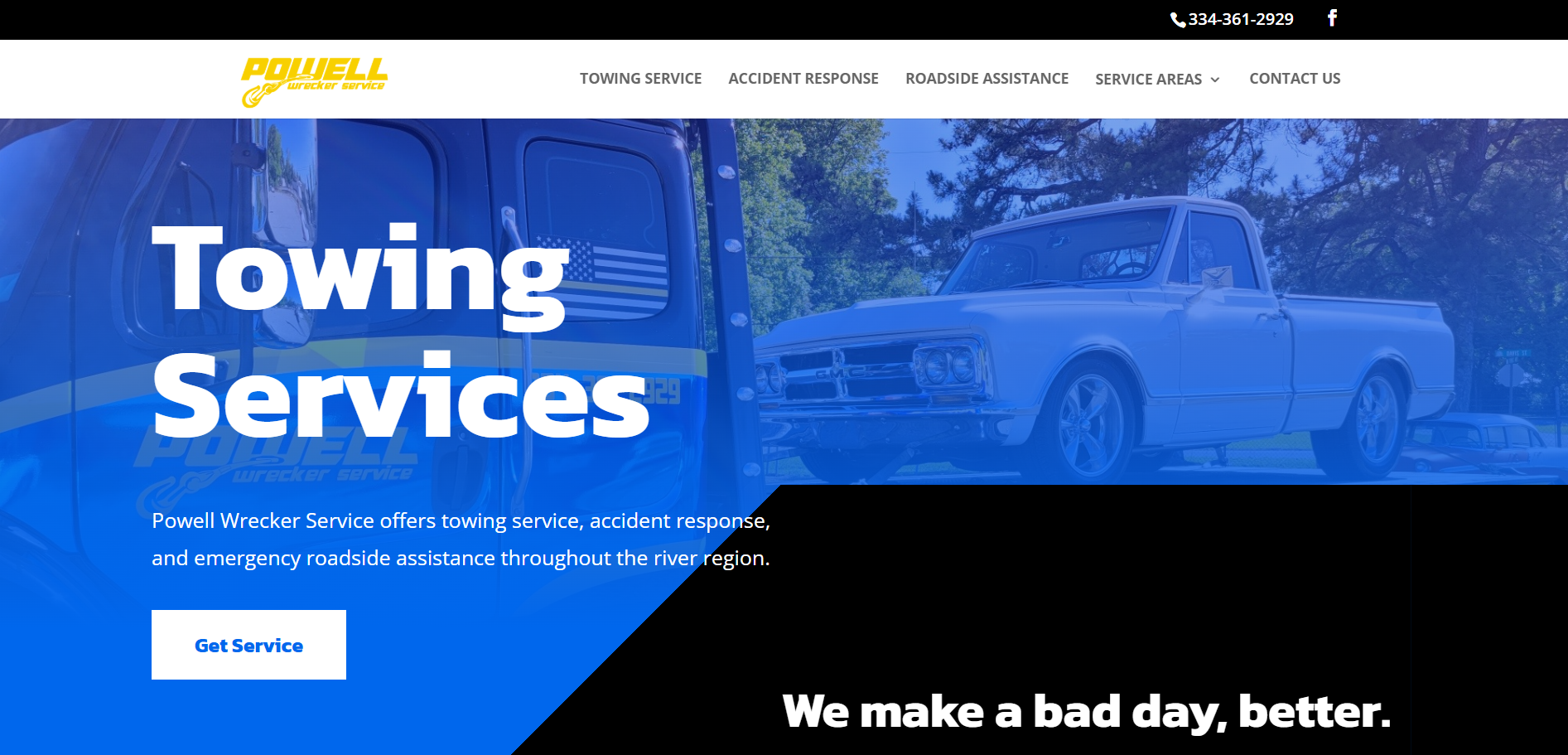 website design prattville al towing company